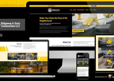 Responsive Website Design – Client: Ridgeway & Son’s Construction LLC.