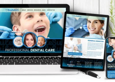 Sample dental website responsive design