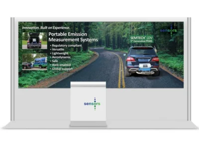 Automotive Testing Expo 2-panel Backdrop, Sensors Inc.
