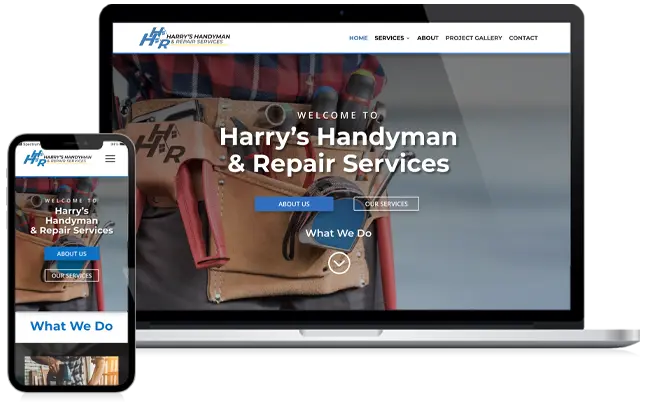 Harry’s Handyman & Repair Services' website thumbnail