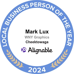 Alignable 2024 Local Cheektowaga, NY Business Person of the Year Badge – Mark Lux