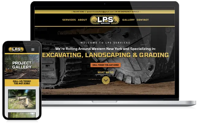 LPS Services' responsive website thumbnail