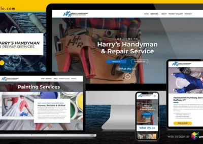 Responsive Website Design – Client: Harry's Handyman & Repair Services