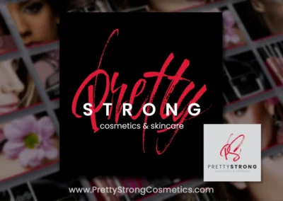 Custom Logo Design – Client: Pretty Strong Cosmetics & Skincare
