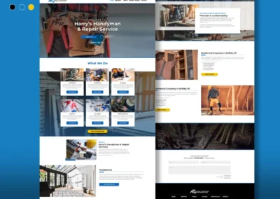 Custom Responsive Website Design – Client: Harry's Handyman & Repair Services