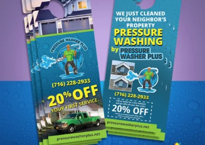 Pressure Washer Plus Door Hangers