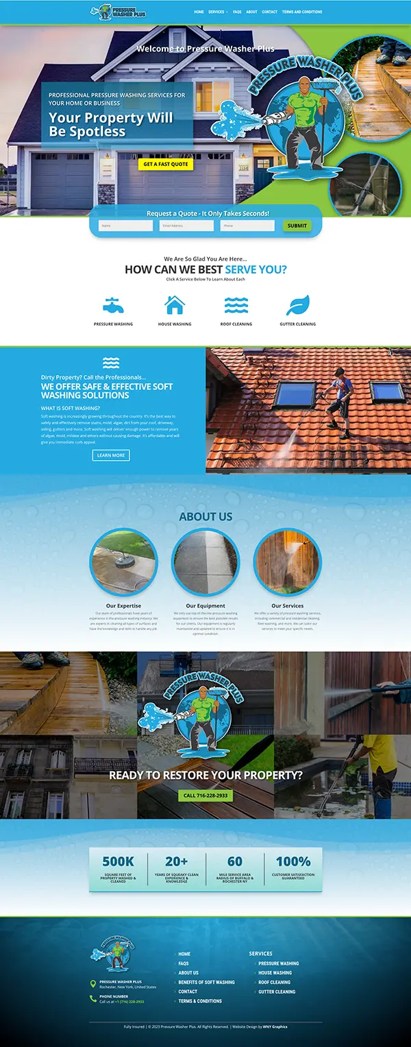 Pressure Washer Plus Home Page