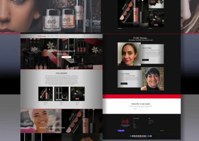 Custom Shopify Responsive Website Design – Client: Pretty Strong Cosmetics & Skincare