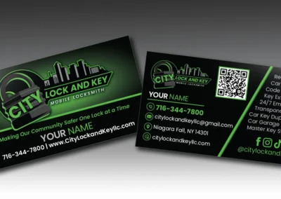 Business Card Designs – Client: City Lock and Key