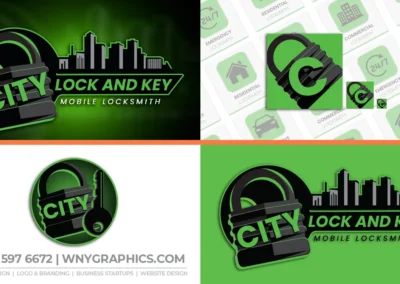 Custom Company Logo Design – Client: City Lock and Key