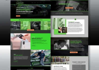 Responsive Webpage Designs – Client: City Lock and Key