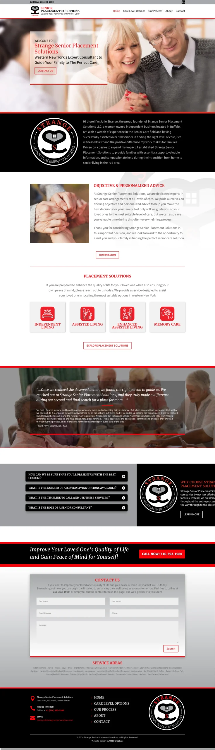 Strange Senior Placement Solutions Home Web Page