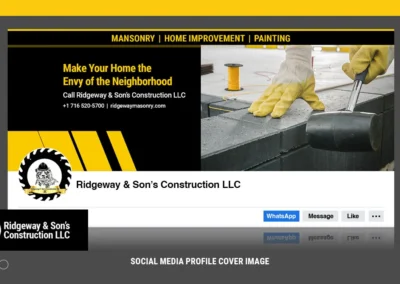 Social Media Profile Image Design – Client: Ridgeway & Son's Construction