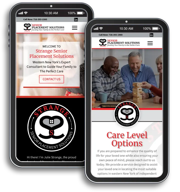 Strange Senior Placement Solutions Mobile Website Example