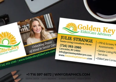 Golden Key ElderCare Advisors' Business Card Design