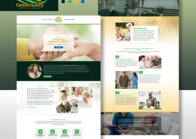 Golden Key ElderCare Advisors' Webpage Designs
