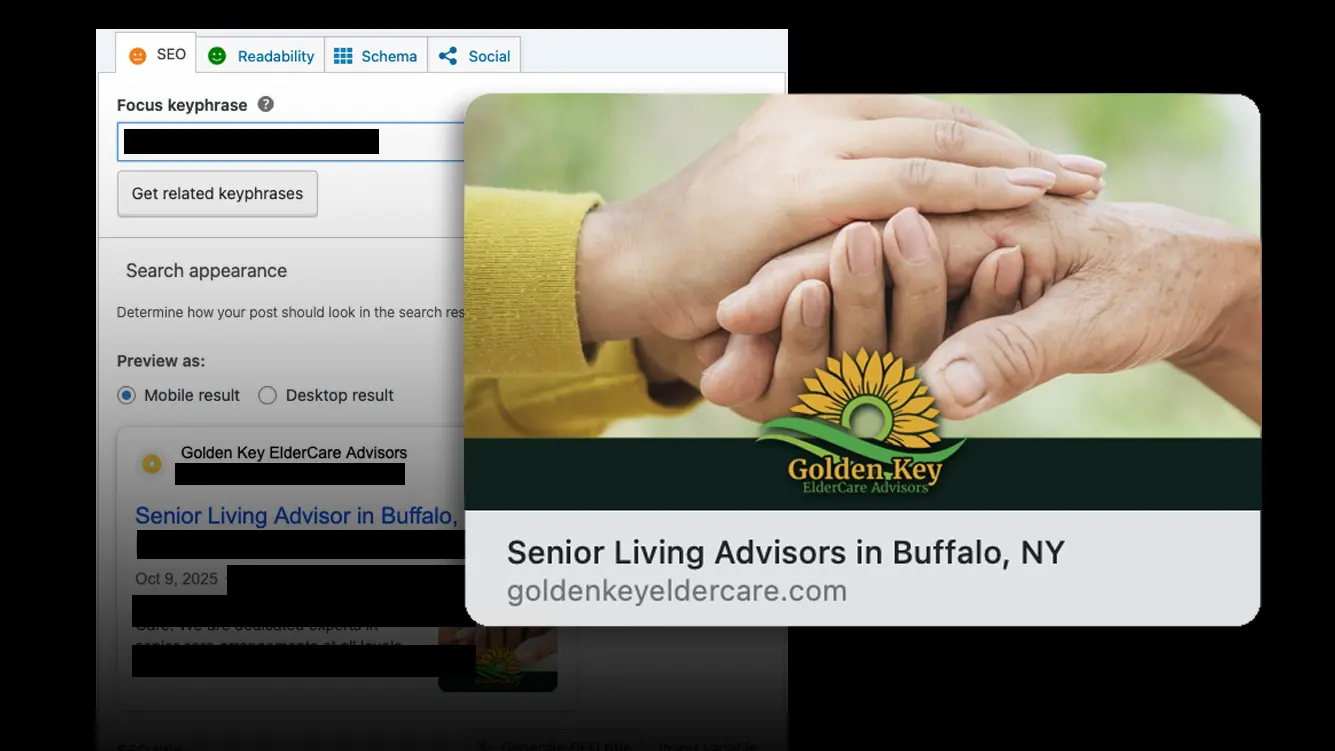Golden Key ElderCare Advisors SEO example Golden Key ElderCare Advisors SEO example