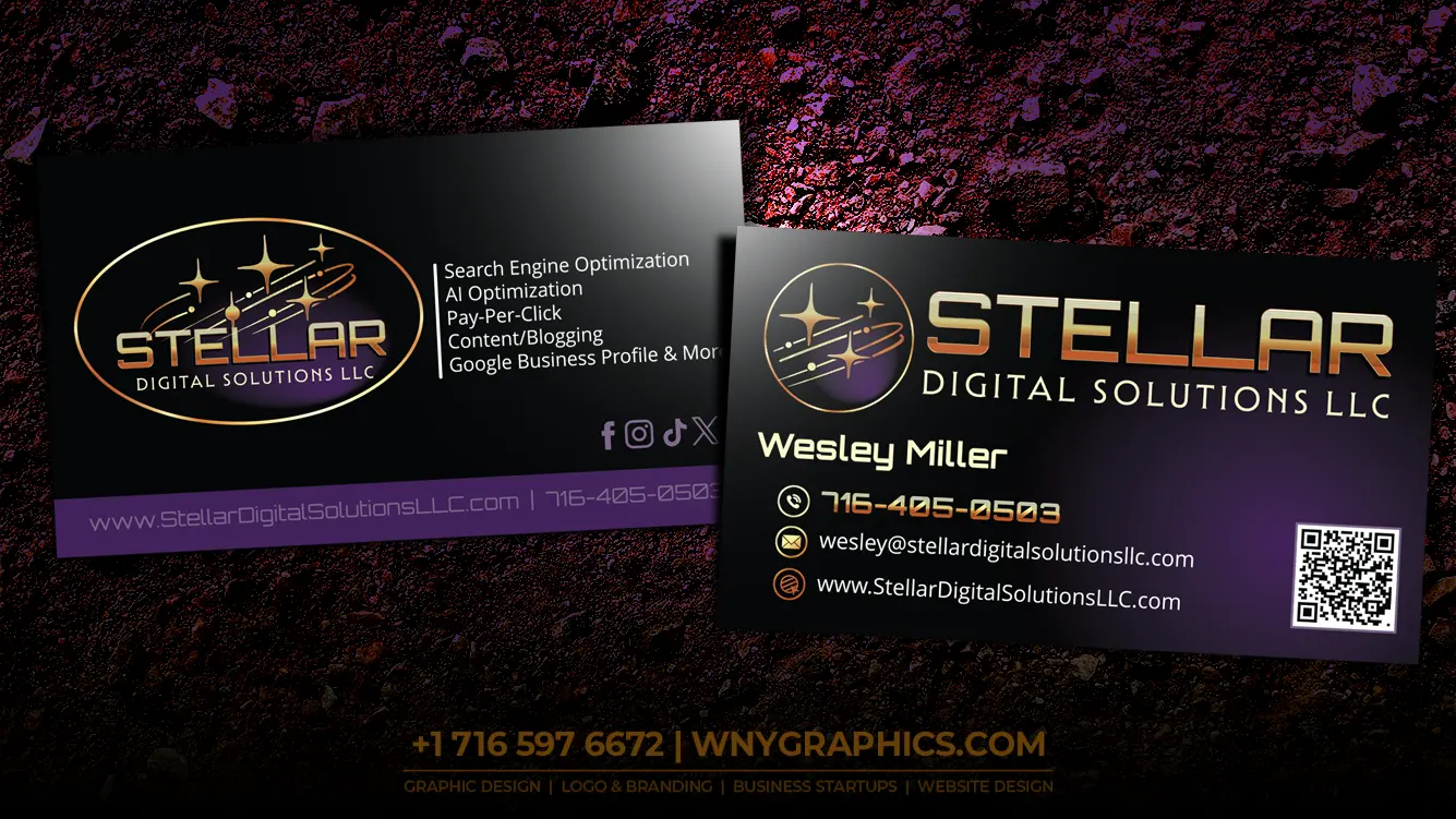 Stellar Digital Solutions Business Card Design Stellar Digital Solutions Business Card Design