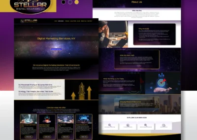 Stellar Digital Solutions Services & About web page Designs