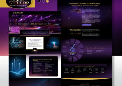Stellar Digital Solutions SEO & Local SEO Services page Designs