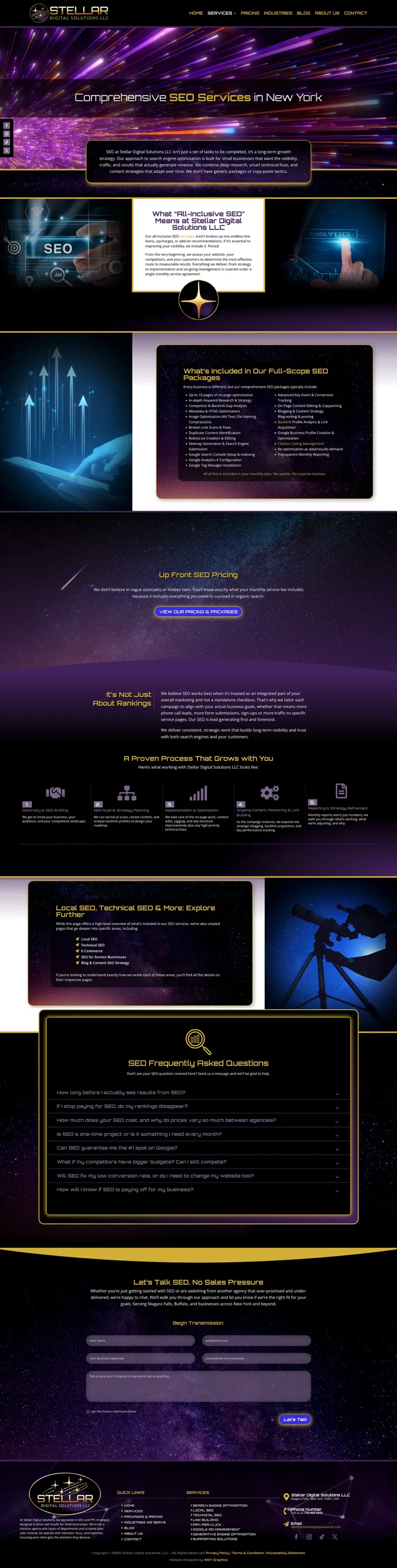 Stellar Digital Solutions' SEO Services Webpage Design Stellar Digital Solutions' SEO Services Webpage Design