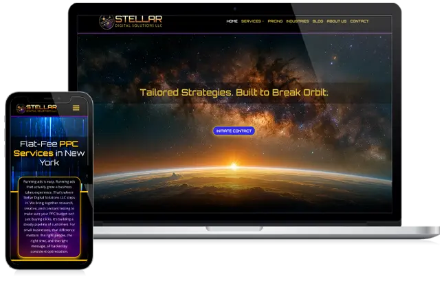 Stellar Digital Solutions website design thumbnail