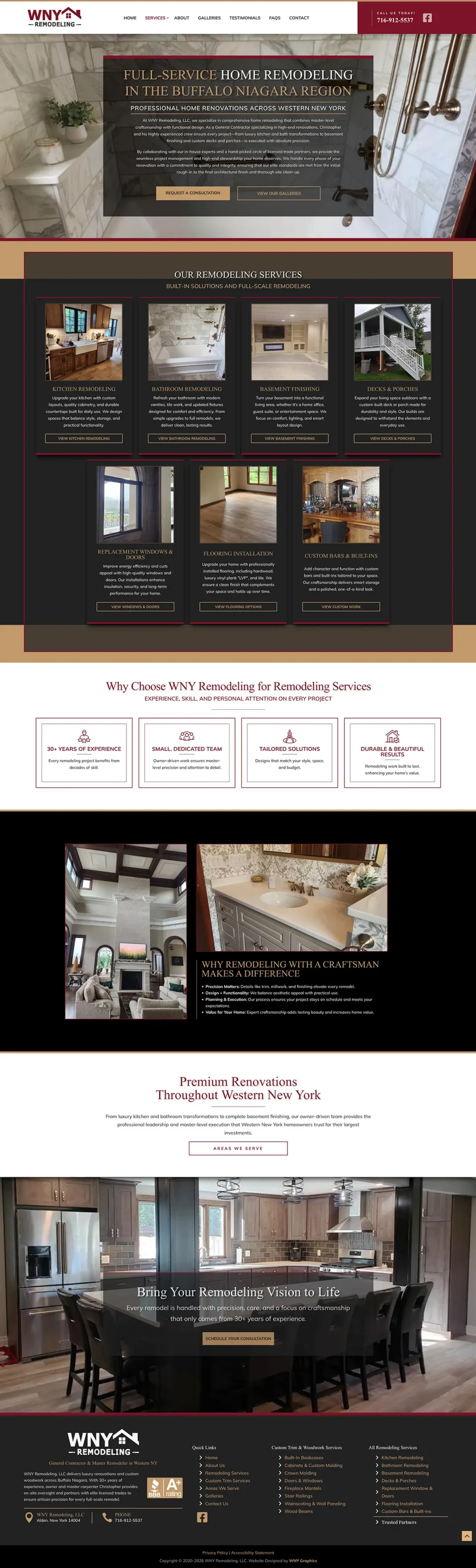 WNY Remodeling, LLC Website Design: Remodeling Services Webpage WNY Remodeling, LLC Website Design: Remodeling Services Webpage