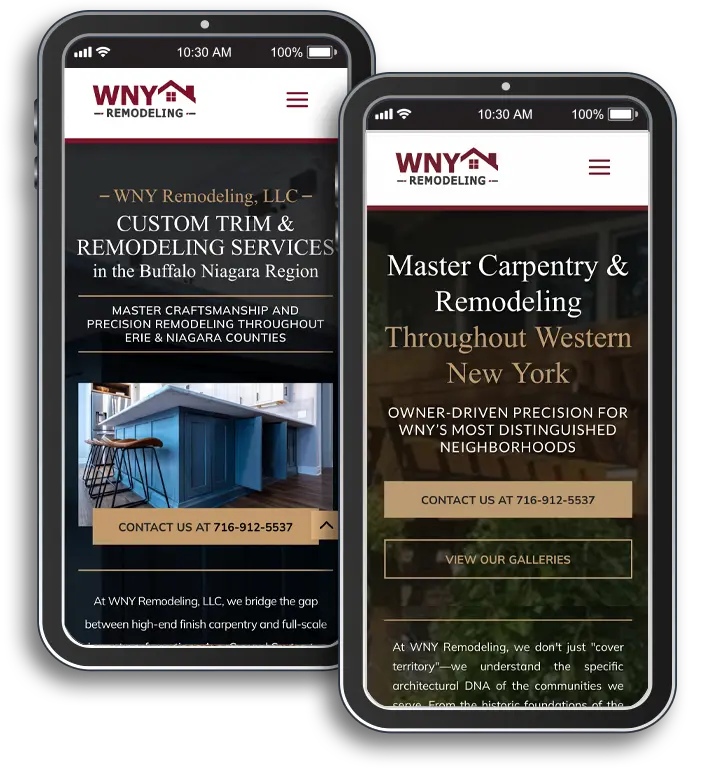 WNY Remodeling, LLC's Mobile Website Mock Up WNY Remodeling, LLC's Mobile Website Mock Up