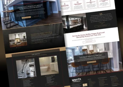 WNY Remodeling, LLC Website Design: Homepage Design