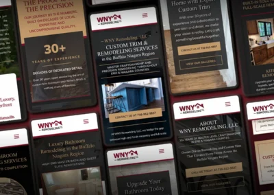 Responsive Website Design (Mobile Page Designs) – Client: WNY Remodeling, LLC