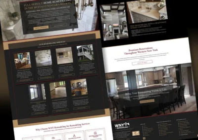 WNY Remodeling, LLC Website Design: Remodeling Services Webpage